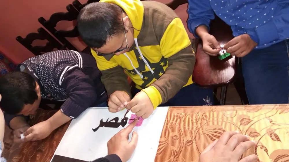 صورة 1 من: زياره مدرسه الشهيد وائل طاحون ويوم الاشغال اليدويه