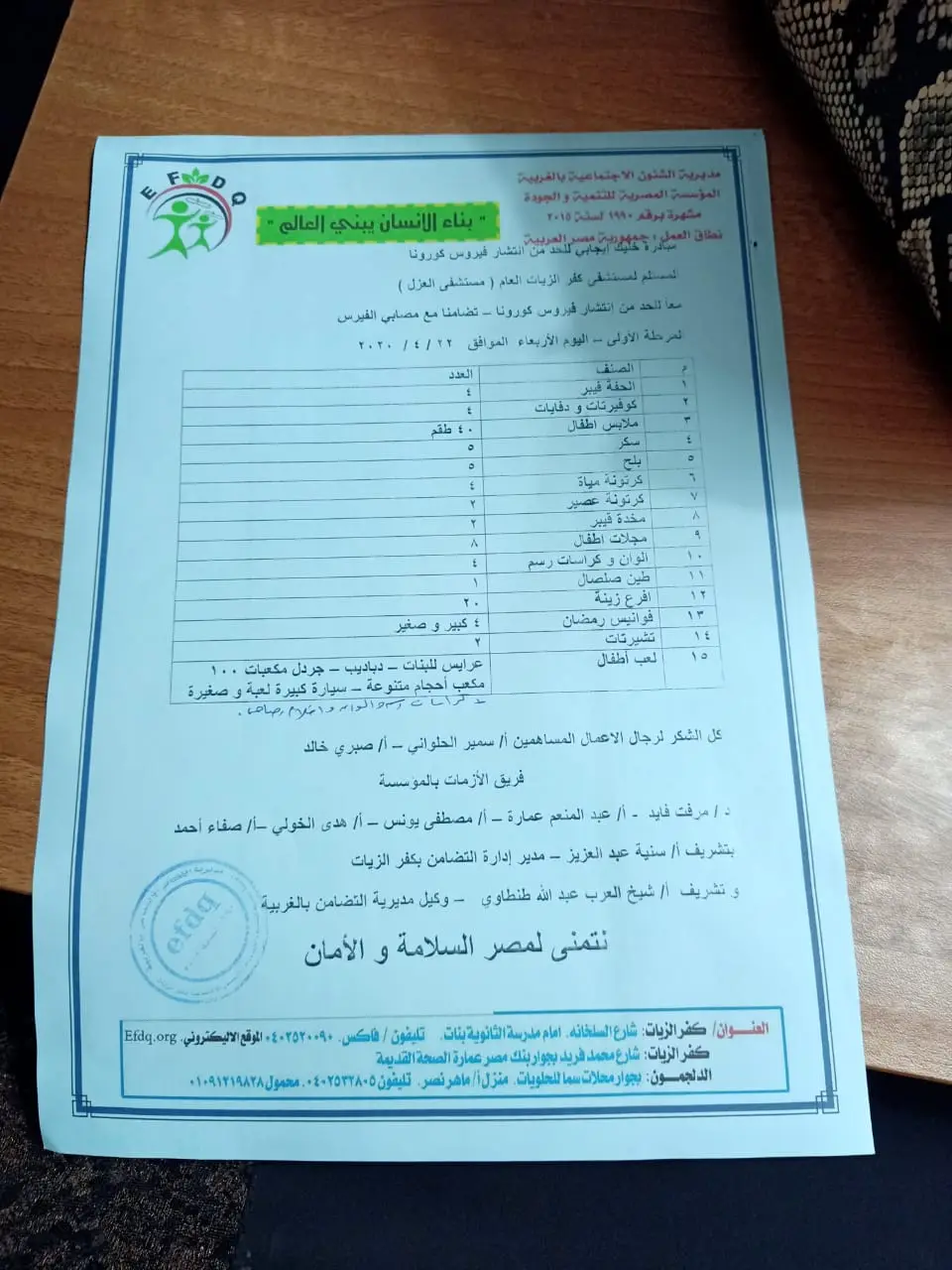 صورة 21 من: تضامن التضامن الاجتماعي مع جائحة كورونا